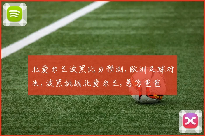 北爱尔兰波黑比分预测,欧洲足球对决,波黑挑战北爱尔兰,悬念重重